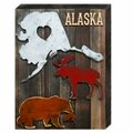 Clean Choice I Love Alaska & Animals Art on Board Wall Decor CL3497766